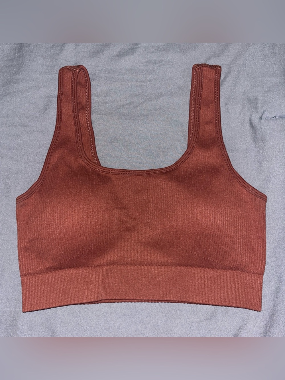Mi Seamless Scoop Sports Bra - Rust